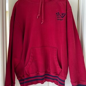 Disney Red Hoodie with Navy Accents